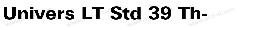 Univers LT Std 39 Th字体转换